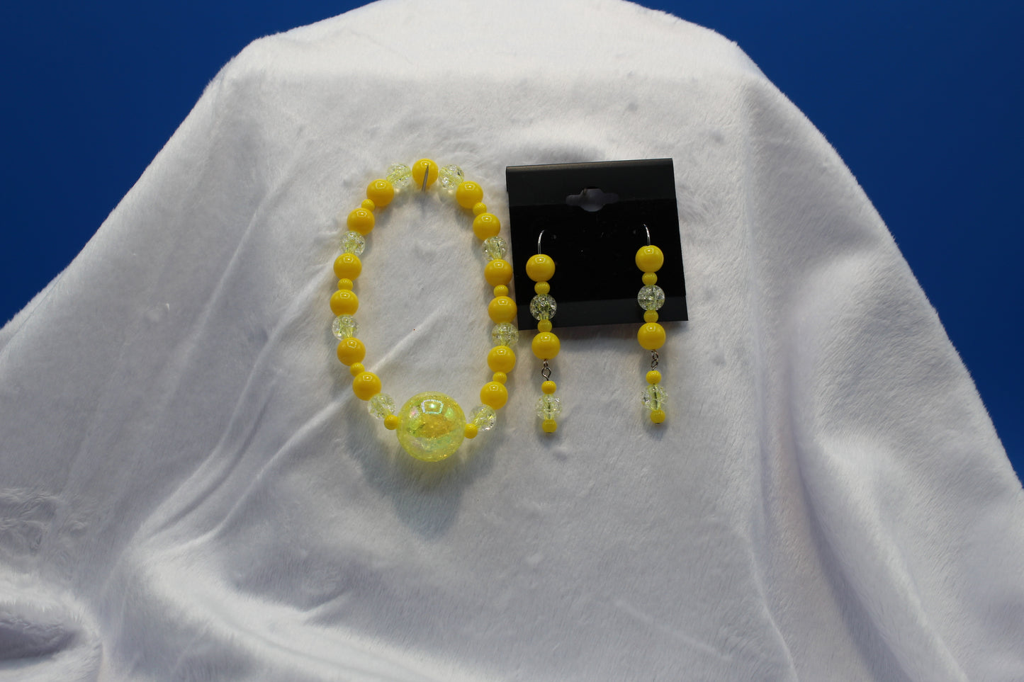 Earrings w/ Matching Bracelet - Yellow - Touched By Christ