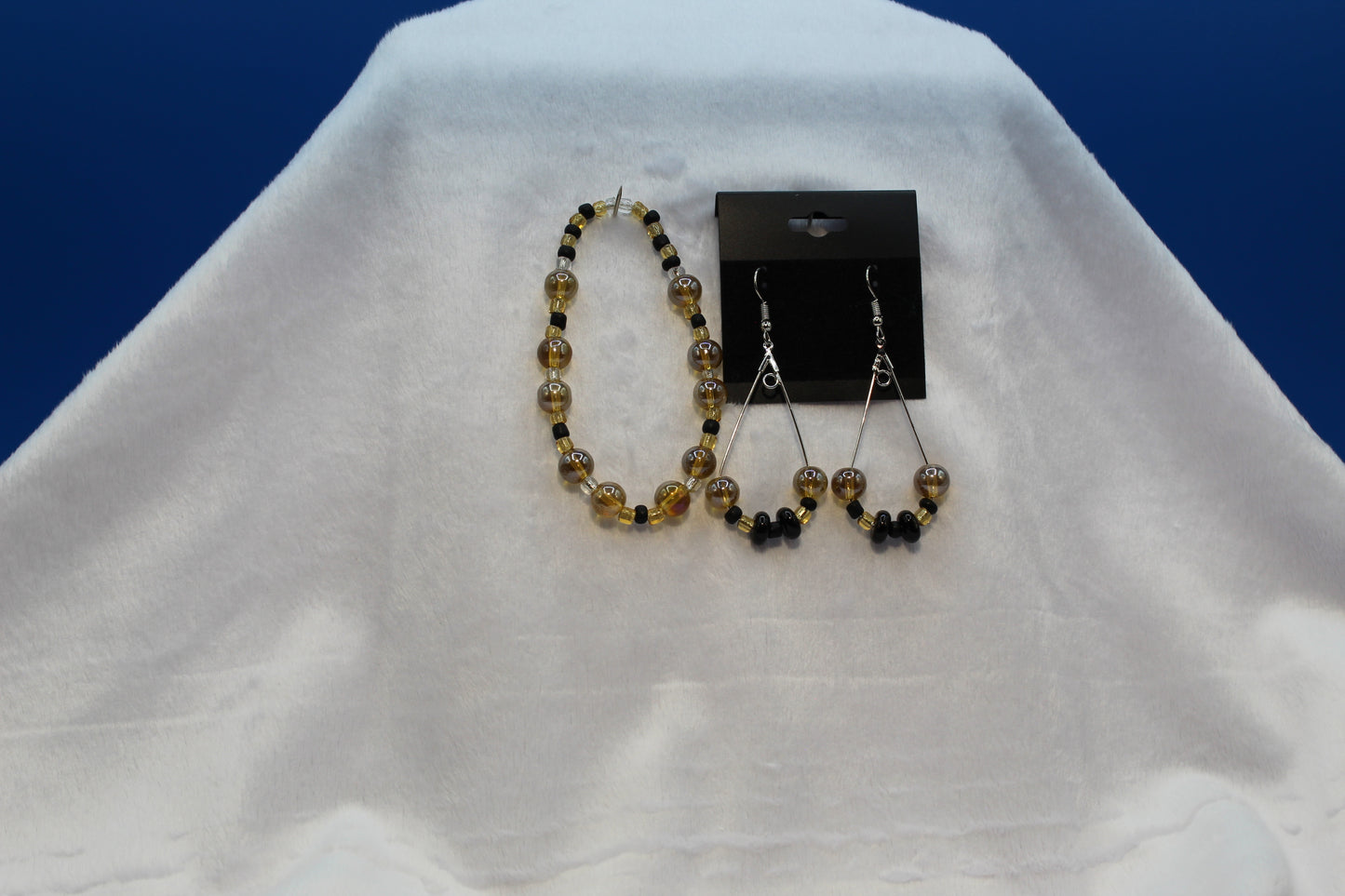 Earrings w/ Matching Bracelet - Yellow