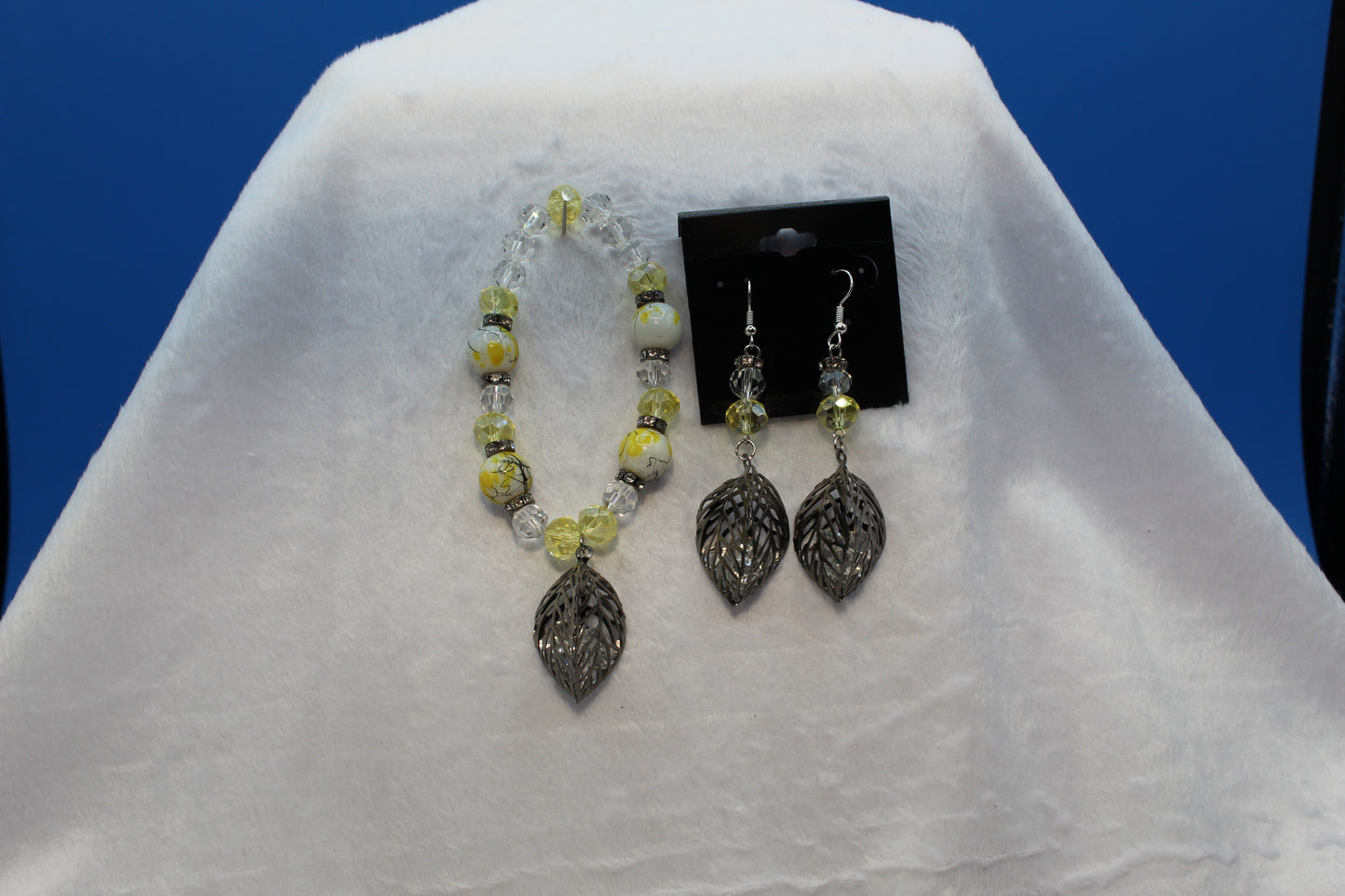 Earrings w/ Matching Bracelet - Yellow - Touched By Christ